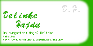 delinke hajdu business card